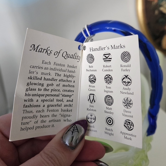 Fenton Lily of the Valley Basket - Picture 8 of 12